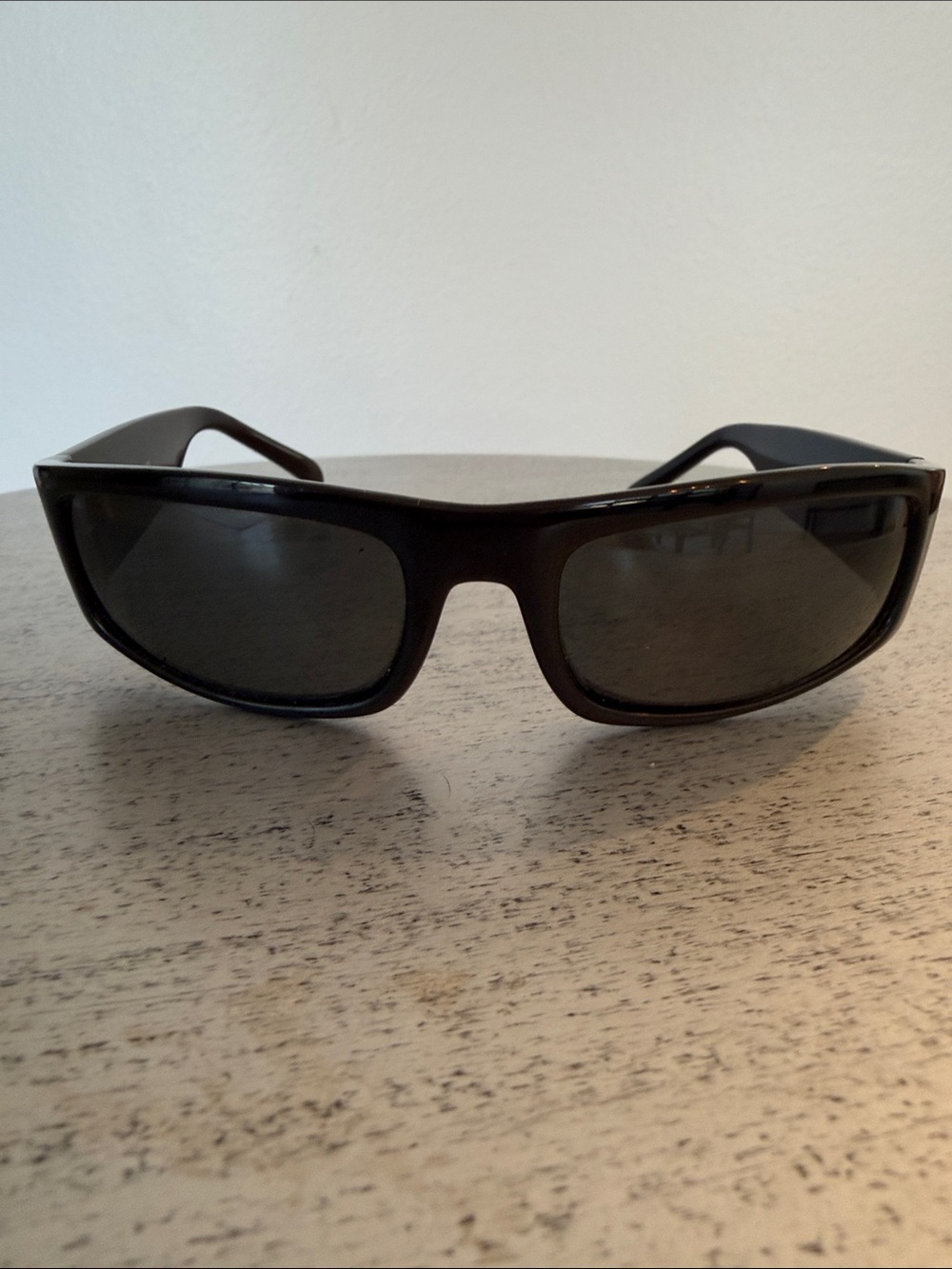 Men's Somatic Black Wrap Sunglasses - Classic thick frame Style